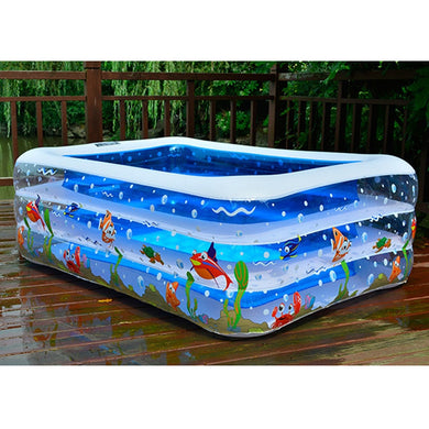 High Quality Children's Home Use Paddling Pool Large Size Inflatable Square Swimming Pool Heat Preservation Kids inflatable Pool - FreebiesAndGiveAways