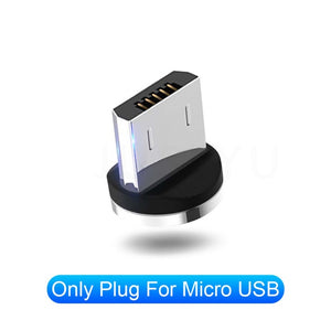 LED Magnetic Cable For iPhone X XR XS Max Mobile Phone USB C Magnetic Charger Charging Cable USB Micro Type C Cable For Samsung - FreebiesAndGiveAways